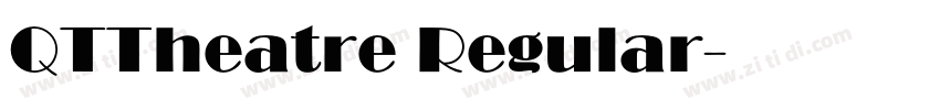 QTTheatre Regular字体转换